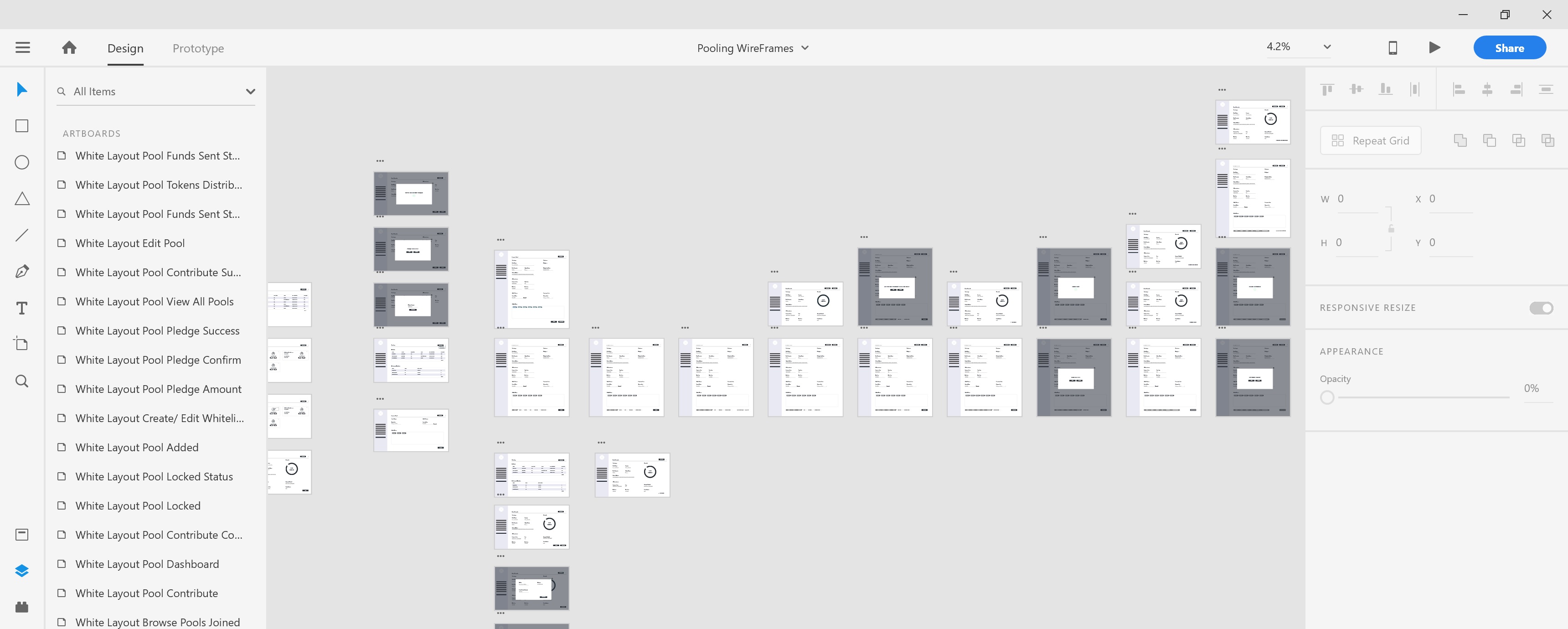 Pooling Wireframes
